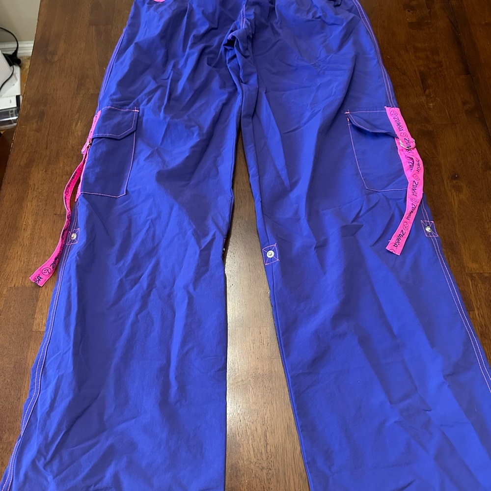 Zumba Fitness Pink and Purple Activewear Womens sz XL